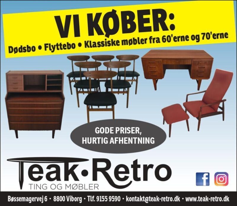 Vi køber teak- og retro-møbler
